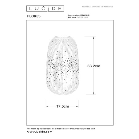 Lampa stołowa FLORES 13541/18/31 Lucide