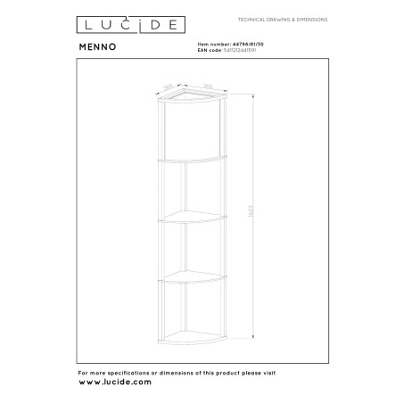 Lampa podłogowa MENNO 44798/81/30 Lucide
