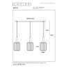 Lampa wiszšca RAFAL 45492/03/36 Lucide