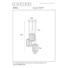Lampa wiszšca RAFAL 45492/13/36 Lucide