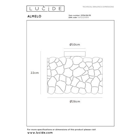 Plafon ALMELO 21134/26/30 Lucide