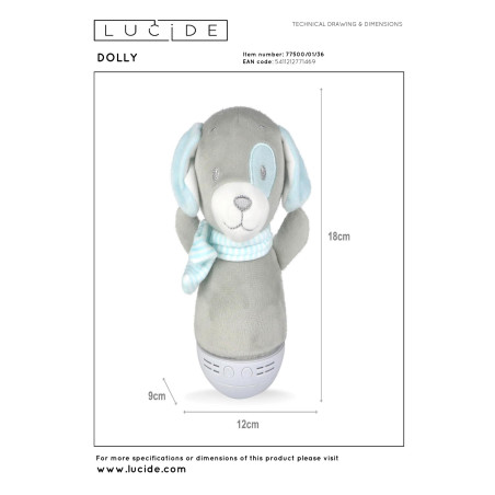 Lampa stołowa DOLLY 77500/01/36 Lucide