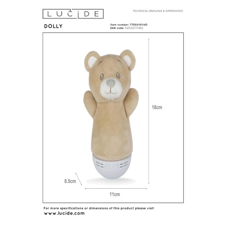 Lampa stołowa DOLLY 77500/01/43 Lucide