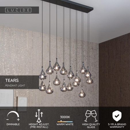 Lampa wiszšca TEARS 70434/16/30 Lucide