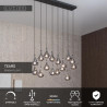 Lampa wiszšca TEARS 70434/16/30 Lucide
