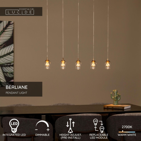 Lampa wiszšca BERLIANE 00430/20/60 Lucide