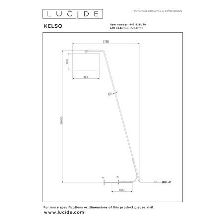 Lampa podłogowa KELSO 44719/81/30 Lucide