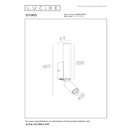 Kinkiet OTIMO 09216/02/96 Lucide