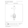 Lampa wiszšca zewnętrzna WELLS 33810/08/97 Lucide