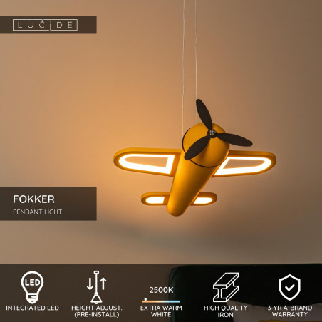 Lampa wiszšca FOKKER 77490/26/34 Lucide