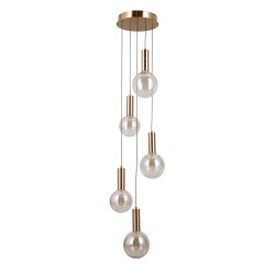 Lampa wisząca Strela PND-34378-5S-HBR Italux