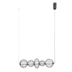 Lampa wisząca Rabel PND-344221-5-BK Italux