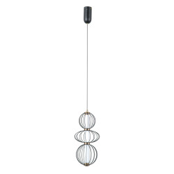 Lampa wisząca Rabel PND-344221-3V-BK Italux