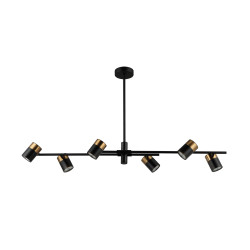 Lampa wisząca Elice PND-58892-6-BK-BRO Italux