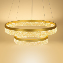 NOWOŚĆ ML2241 Lampa wisząca GALA GOLD 54W LED Milagro