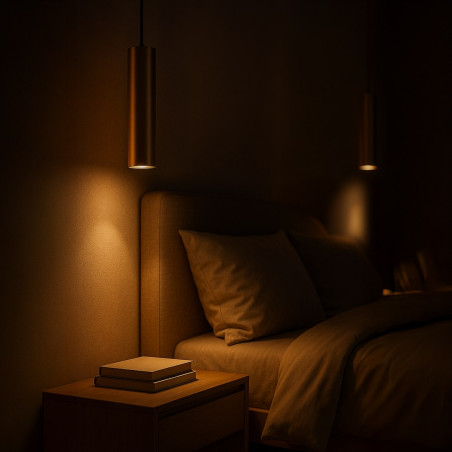 NOWOŚĆ ML2439 Lampa wisząca GENESIS BLACK GOLD 1xGU10 Milagro
