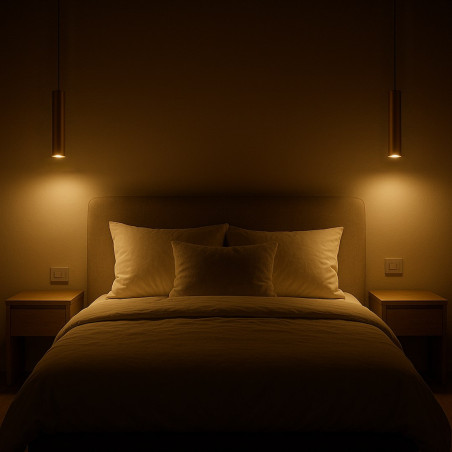NOWOŚĆ ML2439 Lampa wisząca GENESIS BLACK GOLD 1xGU10 Milagro