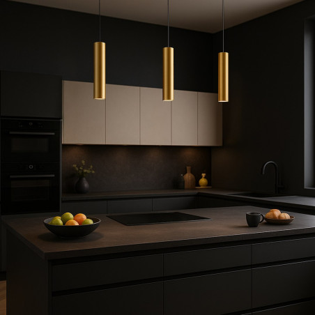 NOWOŚĆ ML2439 Lampa wisząca GENESIS BLACK GOLD 1xGU10 Milagro