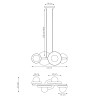 Lampa wisząca MODEL 4 BL MOKKA 1488/4 EMIBIG