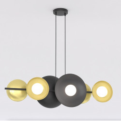 Lampa wisząca VOLUM 6 BL GOLD 1483/6 EMIBIG