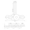 Lampa wisząca VOLUM 6 BL WHITE 1484/6 EMIBIG