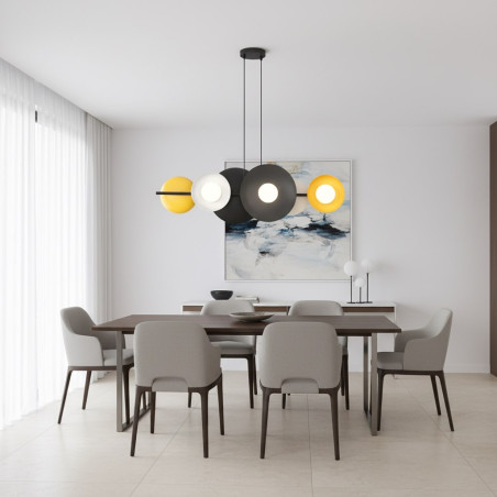 Lampa wisząca VOLUM 6 BL MIX 1485/6 EMIBIG