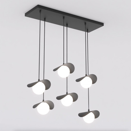 Lampa wisząca RITUAL 6 BLACK 1490/6 EMIBIG