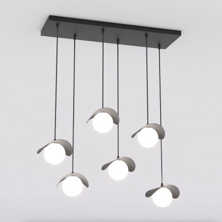 Lampa wisząca RITUAL 6 BLACK 1490/6 EMIBIG