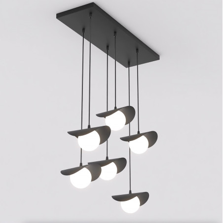 Lampa wisząca RITUAL 6 BLACK 1490/6 EMIBIG