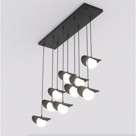 Lampa wisząca RITUAL 9 BLACK 1490/9 EMIBIG