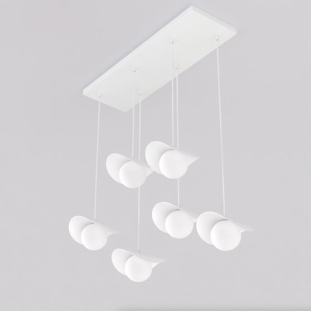 Lampa wisząca RITUAL 6 WHITE 1584/6 EMIBIG