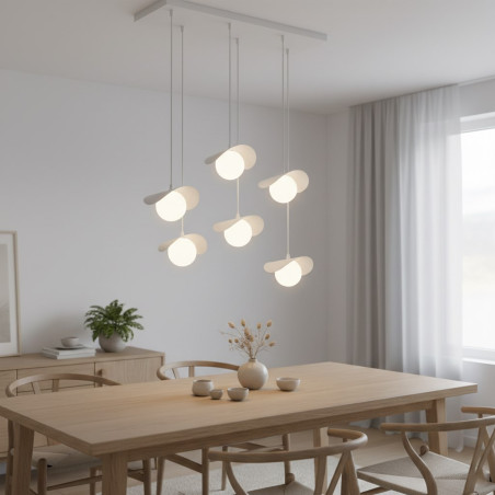 Lampa wisząca RITUAL 6 WHITE 1584/6 EMIBIG