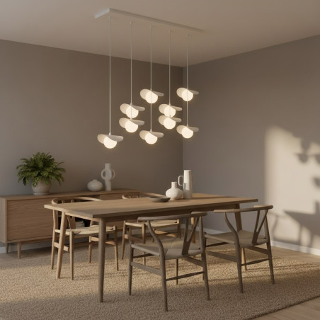 Lampa wisząca RITUAL 9 WHITE 1584/9 EMIBIG