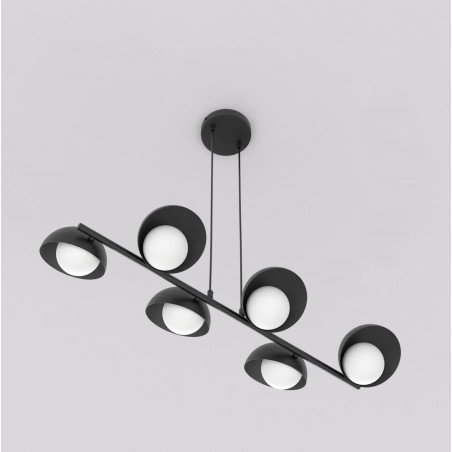 Lampa wisząca BOOM 6 BLACK 1589/6 EMIBIG