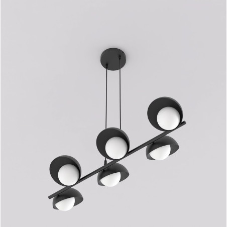 Lampa wisząca BOOM 6 BLACK 1589/6 EMIBIG