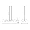Lampa wisząca BOOM 6 WHITE 1592/6 EMIBIG