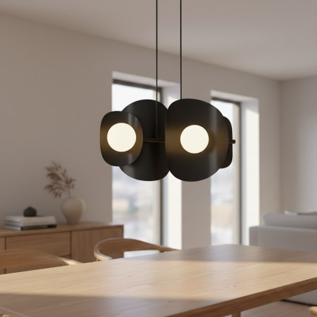 Lampa wisząca ELEMENTI 4 BLACK 1491/4 EMIBIG