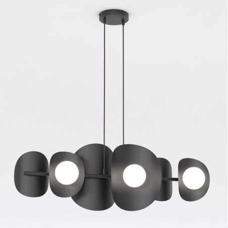 Lampa wisząca ELEMENTI 6 BLACK 1491/6 EMIBIG