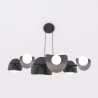 Lampa wisząca ELEMENTI 6 BLACK 1491/6 EMIBIG