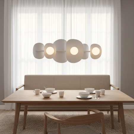 Lampa wisząca ELEMENTI 6 WHITE 1492/6 EMIBIG