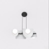 Lampa wisząca ELEMENTI 4 BL GRAY 1494/4 EMIBIG