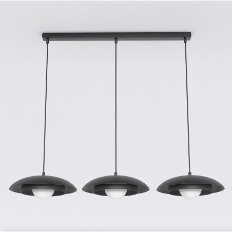 Lampa wisząca SKIN 3 BLACK 1603/3 EMIBIG
