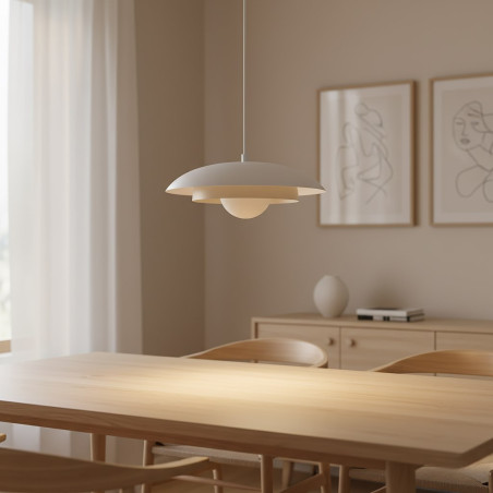 Lampa wisząca SKIN 1 WH MOKKA 1605/1 EMIBIG
