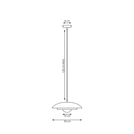Lampa wisząca SKIN 1 WH MOKKA 1605/1 EMIBIG