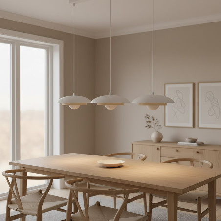 Lampa wisząca SKIN 3 WH MOKKA 1605/3 EMIBIG