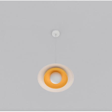 Lampa wisząca SKIN 1 WH ORANGE 1606/1 EMIBIG