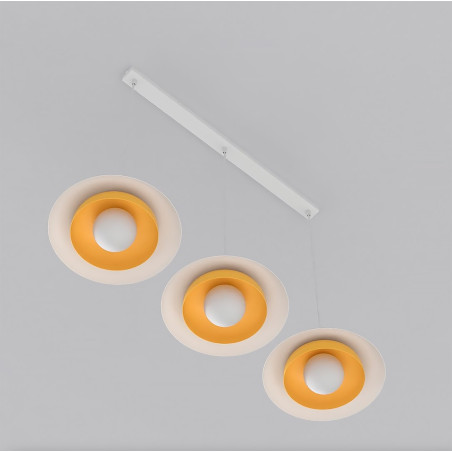 Lampa wisząca SKIN 3 WH ORANGE 1606/3 EMIBIG