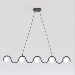 Lampa wisząca SINUS BL OPAL 1582/5 EMIBIG