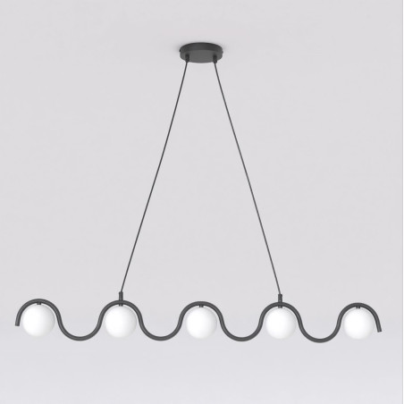 Lampa wisząca SINUS BL OPAL 1582/5 EMIBIG