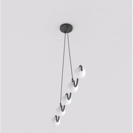 Lampa wisząca SINUS BL OPAL 1582/5 EMIBIG